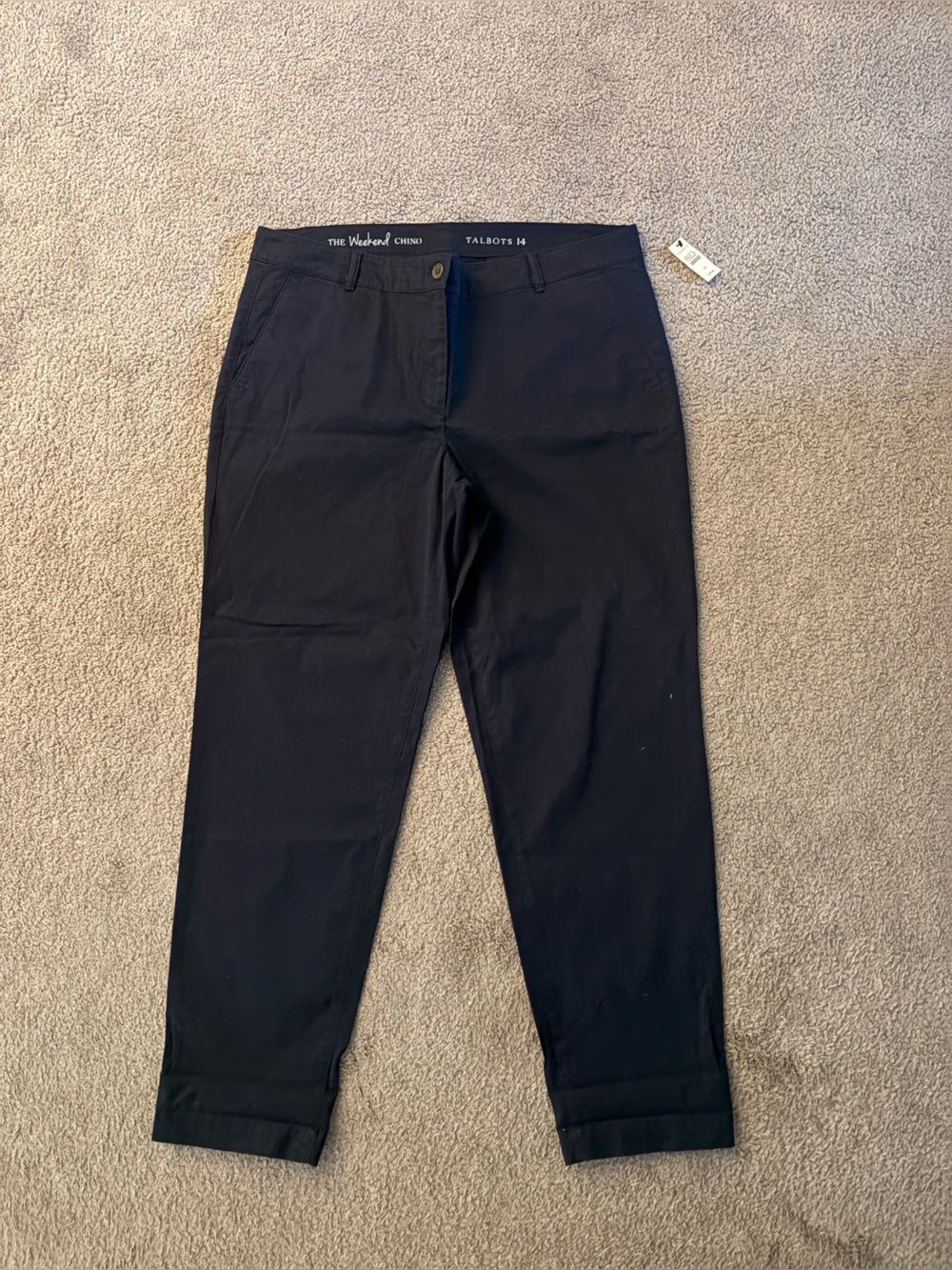 Talbots Women’s Navy Stretch Chino Pants